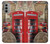 W3856 Vintage London British Case Cover Custodia e Flip Case per Motorola Moto G51 5G