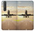 W3837 Airplane Take off Sunrise Case Cover Custodia e Flip Case per Sony Xperia 1 III