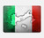 W2338 Italy Flag Case Cover Custodia per MacBook Pro 16 M1,M2,M3,M4 (2021,2024) - A3403, A3186, A2991, A2780, A2485