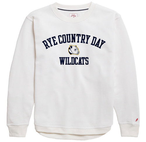 Adult White Wildcats Crewneck Sweatshirt