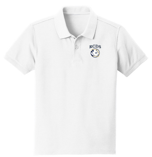 RCDS White Youth Classic Polo