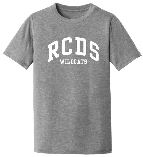 Youth Grey Tri-blend Wildcats PE  Tee
