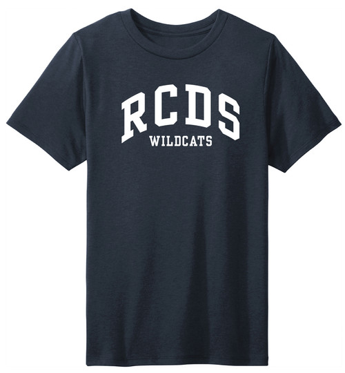 Youth Navy Tri-blend Wildcats PE  Tee