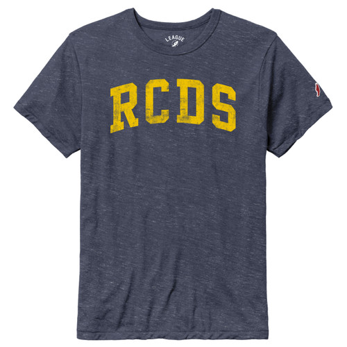 Adult RCDS Heather Navy Gold Tee