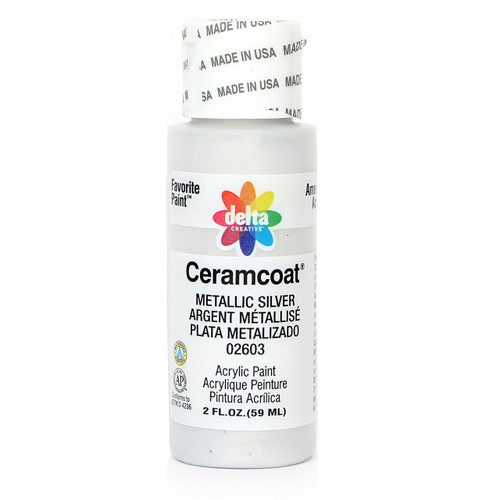 Delta Ceramcoat ® Acrylic Paint, Metallic Silver