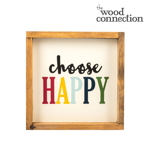 Choose Happy Box Sign