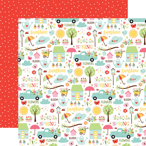 Welcome Spring: Sunny Spring Days Scrapbook Paper