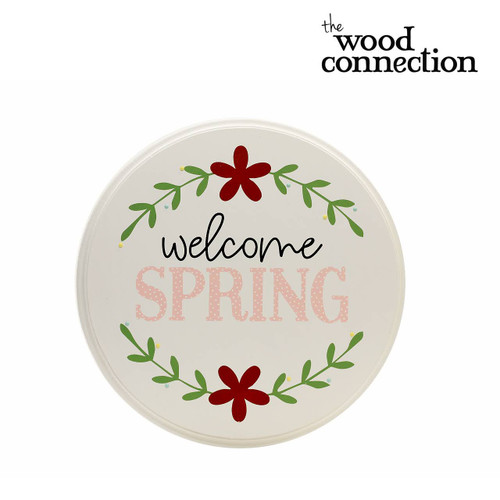 Welcome Spring 12" Plaque Circle