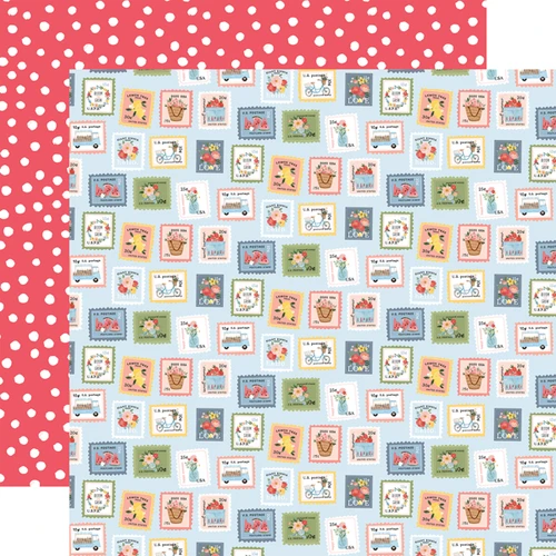 Carta Bella Summer: Summer Stamps Scrapbook Paper
