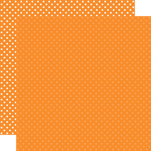 Echo Park Dots & Stripes: Orange Scrapbook Paper