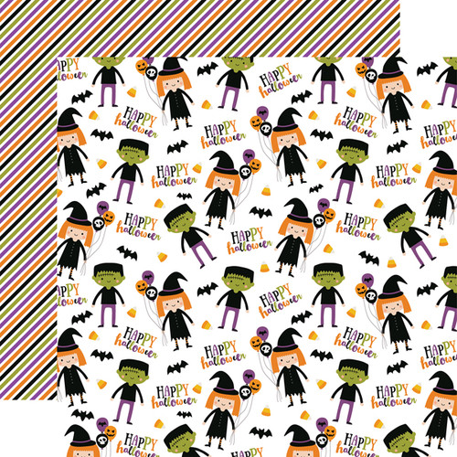 Halloween Magic: Happy Halloween Scrapbook Paper
