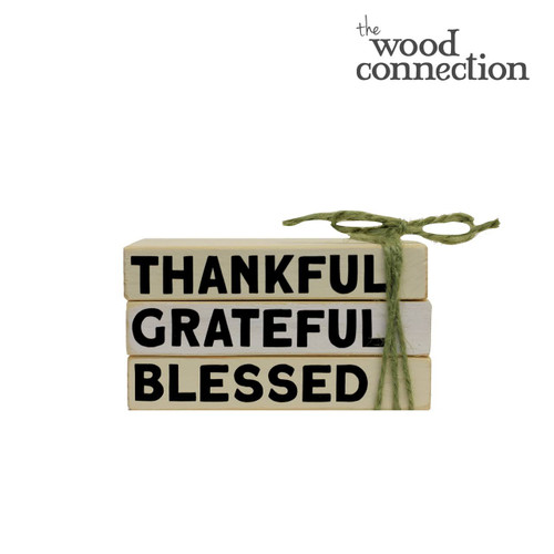 Thankful, Grateful, Blessed Book Stack