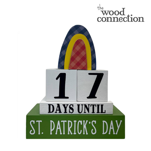 St. Patrick's Countdown Stack With Rainbow