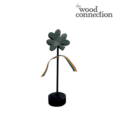 Shamrock on Tiny Base and Dowel