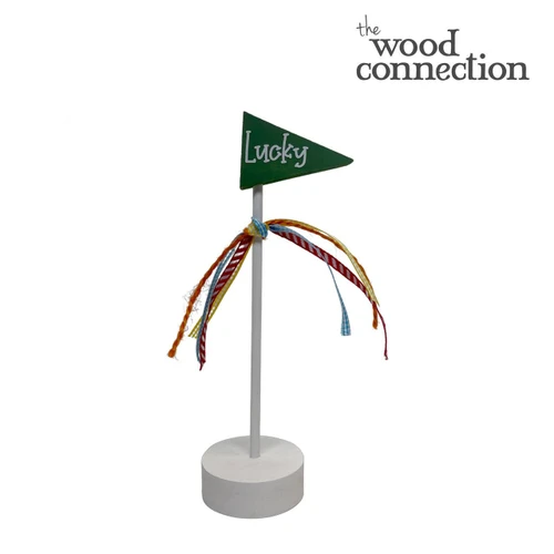 Lucky Pennant on Tiny Base and Dowel