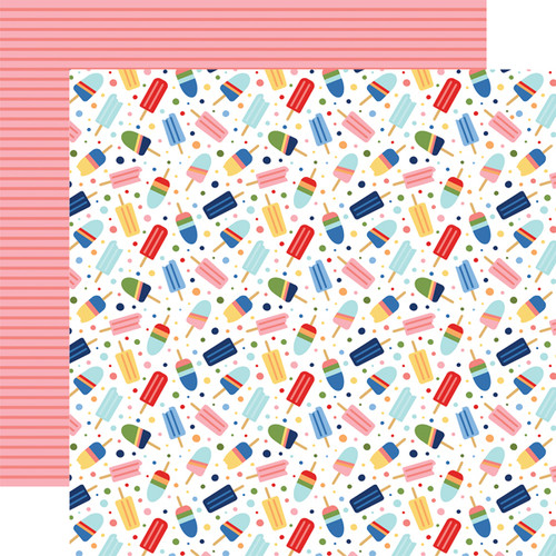 My Favorite Summer: Frozen Treats Scrapbook Paper