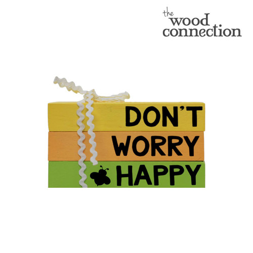 Don't Worry Bee Happy Book Stack