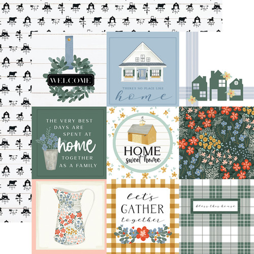 Farmhouse Summer: 4x4 Journaling Cards Scrapbook Paper