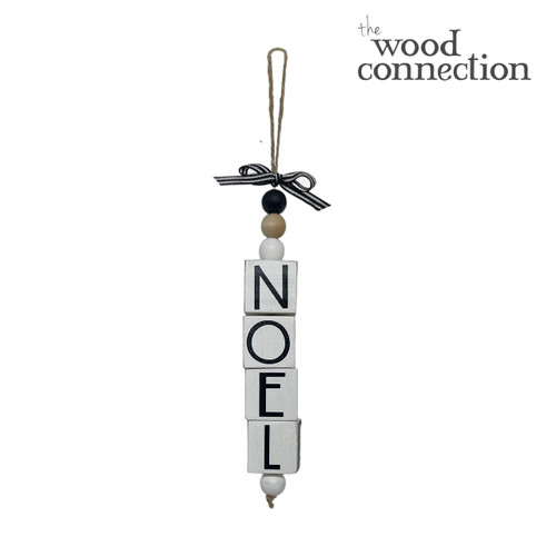 Noel Block Ornament