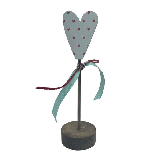 Skinny Heart on Tiny Base and Dowel