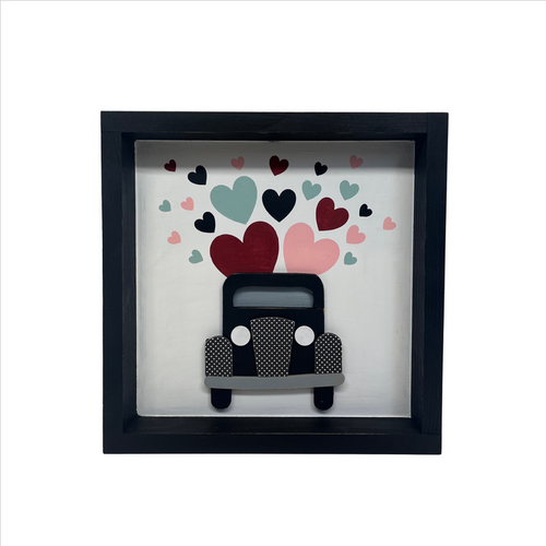 Valentine 12x12 Box Sign with Truck