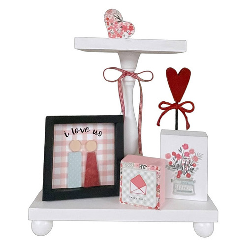 Tiered Tray - Rectangle - Valentine Edition