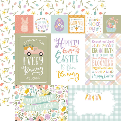 It's Easter Time: Multi Journaling Cards Scrapbook Paper