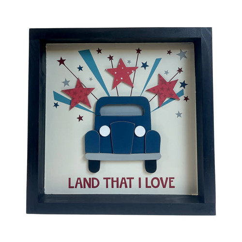 Land That I Love 12x12 Box Sign with Truck