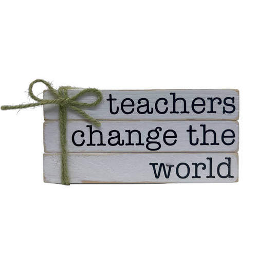 Teachers Change The World Book Stack