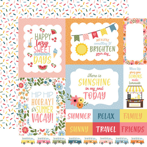 Here Comes The Sun: Multi Journaling Cards Scrapbook Paper