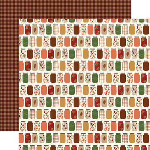 I Love Fall: Jars of Fall Scrapbook Paper