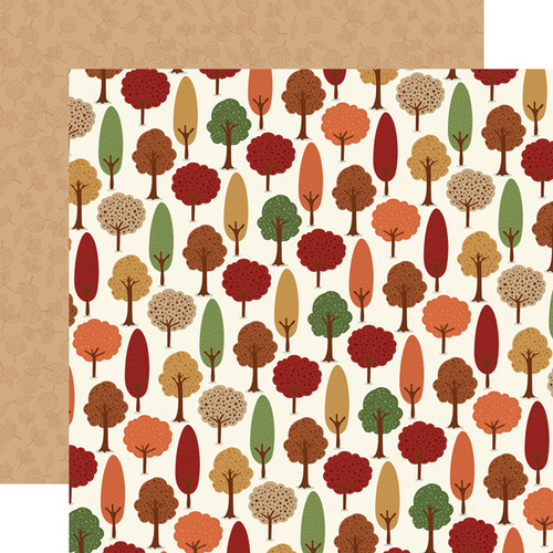 I Love Fall: Autumn Woods Scrapbook Paper
