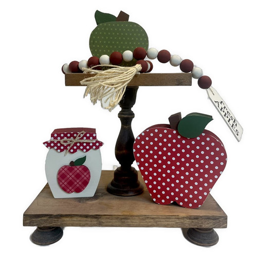 Tiered Tray - Rectangle - Apple Edition