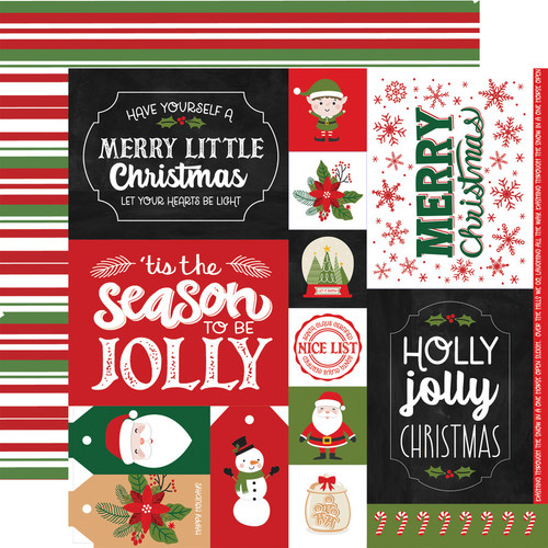 Have A Holly Jolly Christmas: Multi Journaling Cards Scrapbook Paper