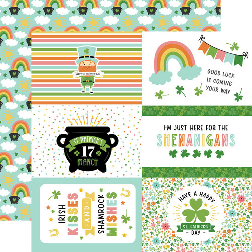 Happy St. Patrick's Day: 6x4 Journaling Cards Scrapbook Paper