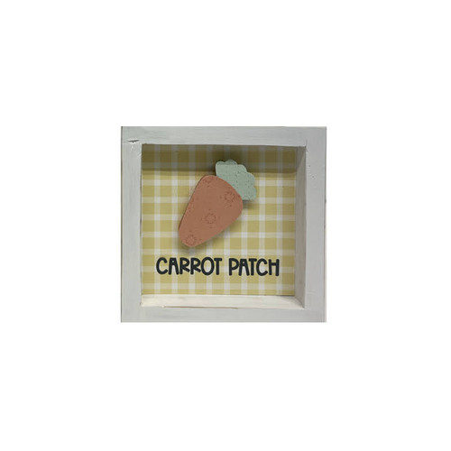 carrot patch 5x5 box sign with carrot