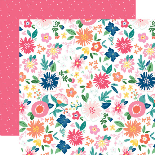 My best life: My best flowers Scrapbook Paper