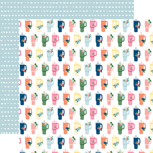 My best life: Drinks of Happiness Scrapbook Paper