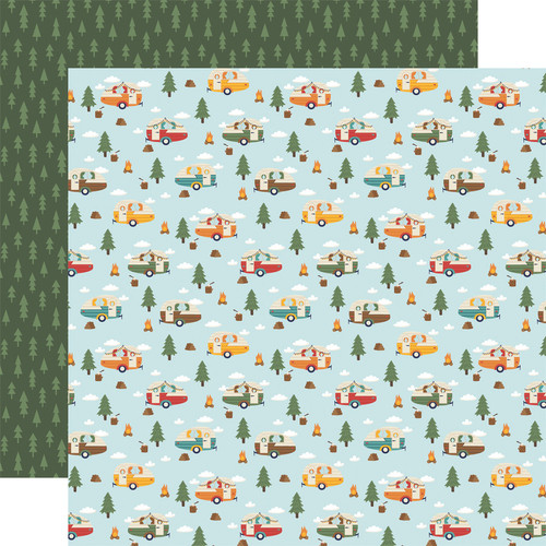 Into the Wild: Happy Camper Scrapbook Paper