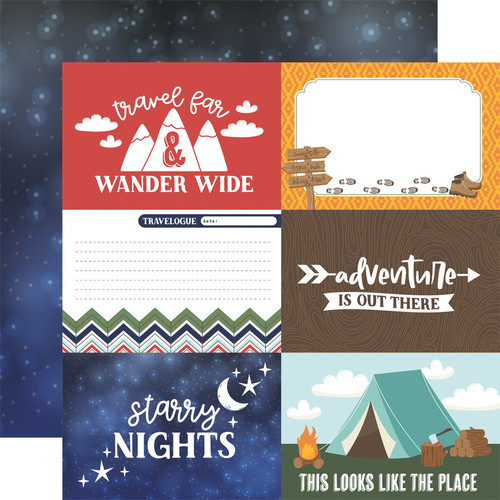  Into the Wild: 6 X 4 journaling cards Scrapbook Paper