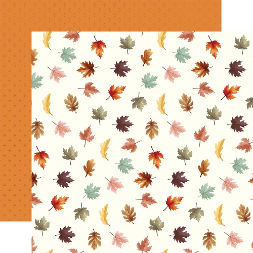 Harvest: Colorful Leaves Scrapbook Paper