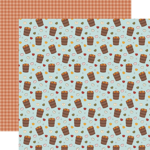Sweater Weather: Apple Buckets Scrapbook Paper