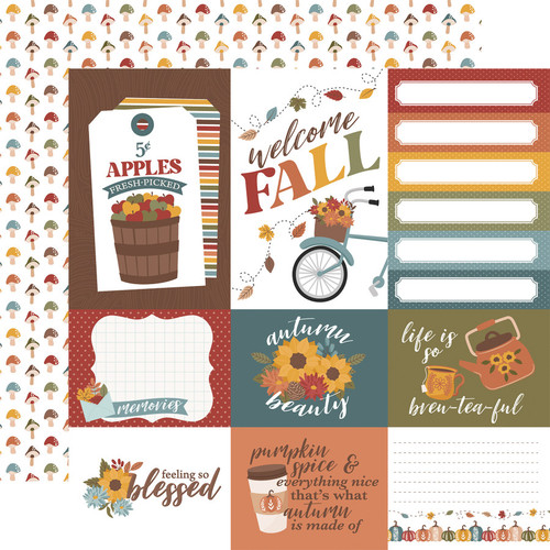 Sweater Weather: Multi Journaling Cards Scrapbook Paper