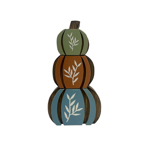 small stacked pumpkin w/stencils