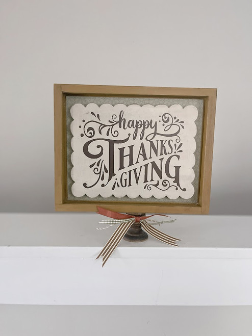Happy Thanksgiving 8x10 box sign