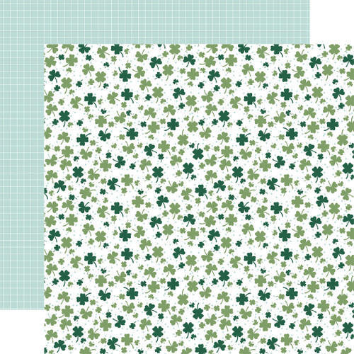 Lucky Charm: Shamrocks Scrapbook Paper