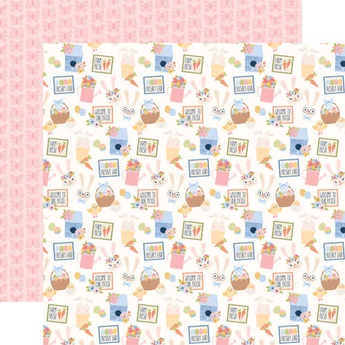 Bunnies & Baskets: Bunnies and Baskets Scrapbook Paper