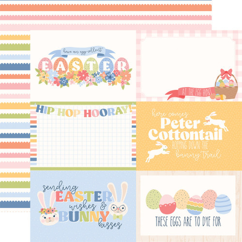 Bunnies & Baskets: 6x4 Journaling Cards Scrapbook Paper