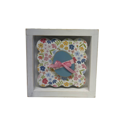  5x5 box sign with egg & scallop