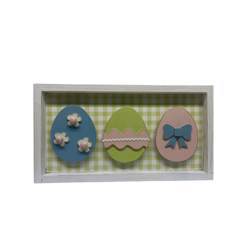 egg trio overlay kit in 6.5 x 12" box sign